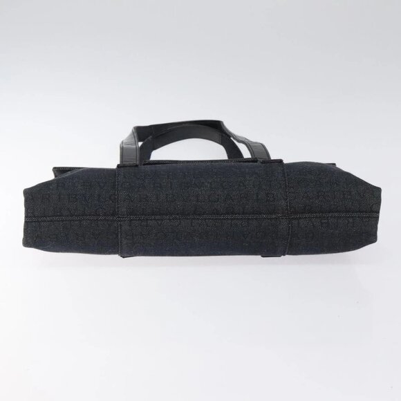 BVLGARI Logo Mania Shoulder Bag Canvas Black Silver - Picture 8 of 16